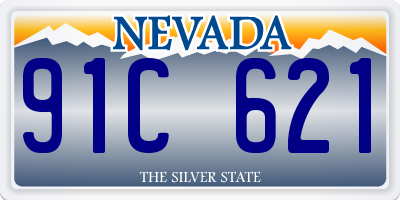 NV license plate 91C621