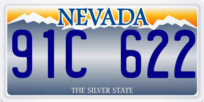 NV license plate 91C622