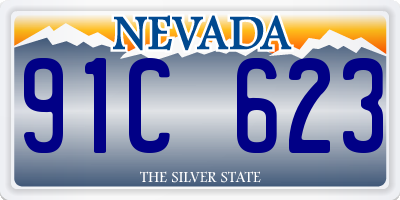 NV license plate 91C623