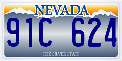 NV license plate 91C624