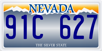 NV license plate 91C627