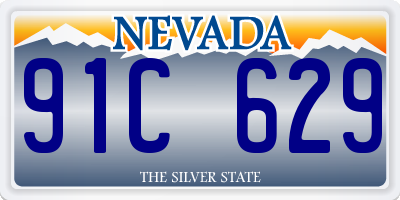 NV license plate 91C629