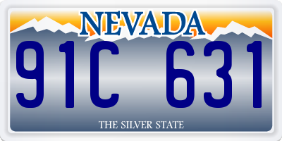 NV license plate 91C631