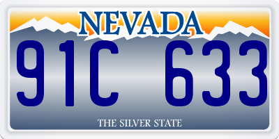 NV license plate 91C633