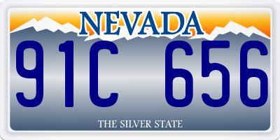 NV license plate 91C656