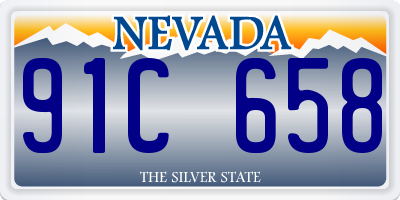 NV license plate 91C658