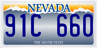 NV license plate 91C660