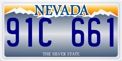 NV license plate 91C661