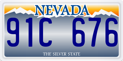 NV license plate 91C676