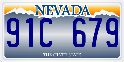 NV license plate 91C679