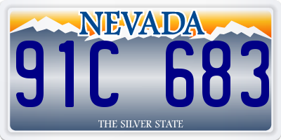 NV license plate 91C683