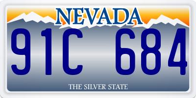 NV license plate 91C684