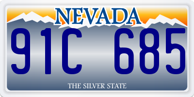 NV license plate 91C685