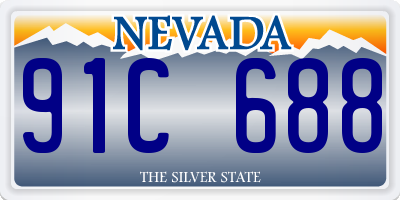 NV license plate 91C688