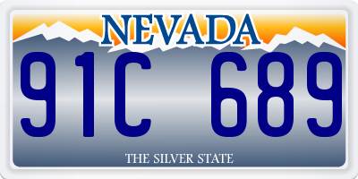 NV license plate 91C689