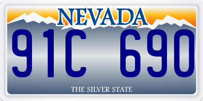 NV license plate 91C690