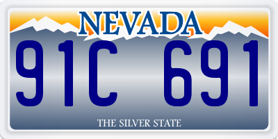 NV license plate 91C691