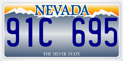 NV license plate 91C695