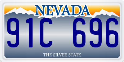 NV license plate 91C696