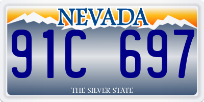 NV license plate 91C697