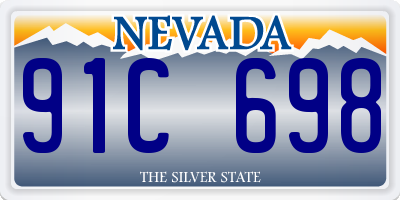 NV license plate 91C698