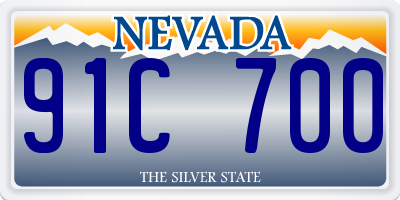 NV license plate 91C700