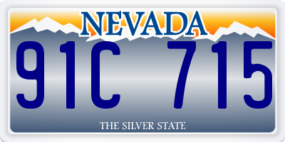 NV license plate 91C715