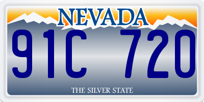 NV license plate 91C720