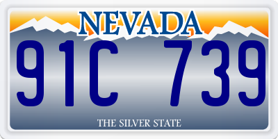 NV license plate 91C739