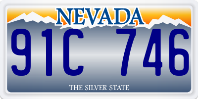 NV license plate 91C746