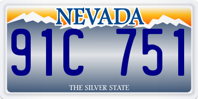 NV license plate 91C751