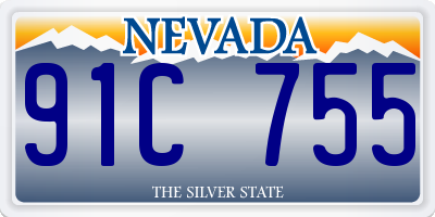 NV license plate 91C755