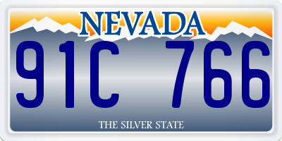 NV license plate 91C766