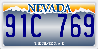 NV license plate 91C769