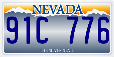 NV license plate 91C776