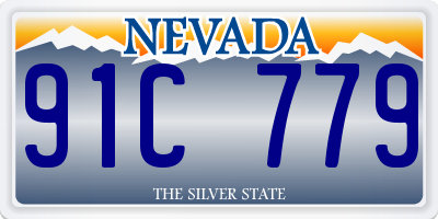 NV license plate 91C779