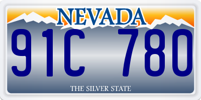 NV license plate 91C780