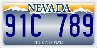 NV license plate 91C789