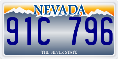 NV license plate 91C796