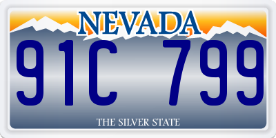NV license plate 91C799