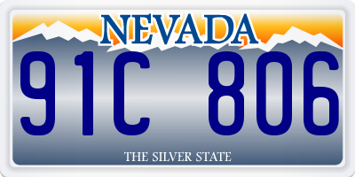 NV license plate 91C806