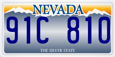 NV license plate 91C810