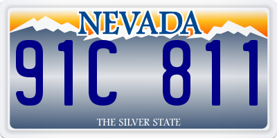 NV license plate 91C811