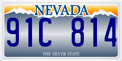 NV license plate 91C814