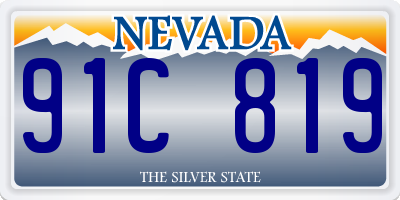 NV license plate 91C819