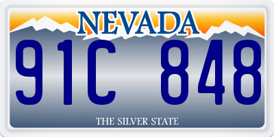 NV license plate 91C848