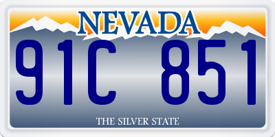 NV license plate 91C851