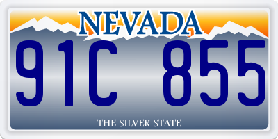 NV license plate 91C855