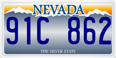 NV license plate 91C862