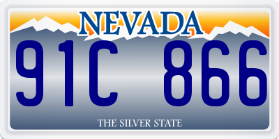 NV license plate 91C866